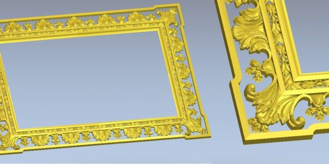 old style frame stl relief