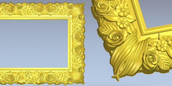 cut3d file frame vector 3d relief