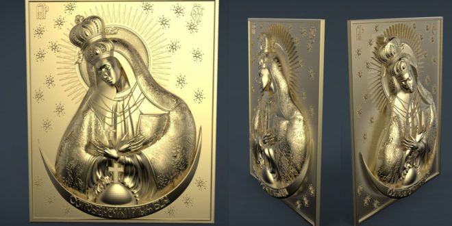 Religious file Saint 3d file for cnc router visual arts