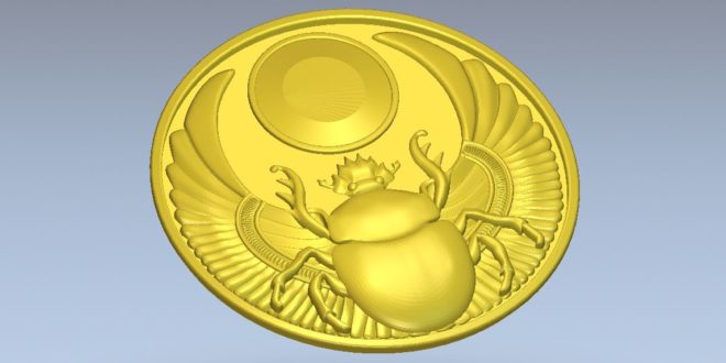 coin / insect plate 3d stl file