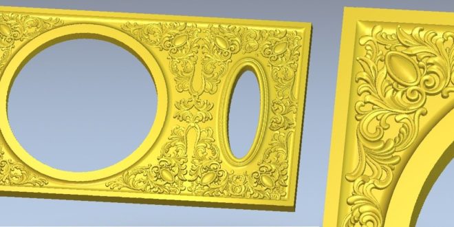 ornate frame 3d file