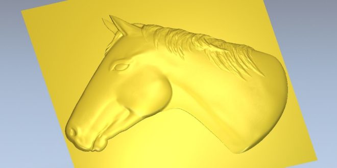 Horse relief 3d bas-relieflow relief stl