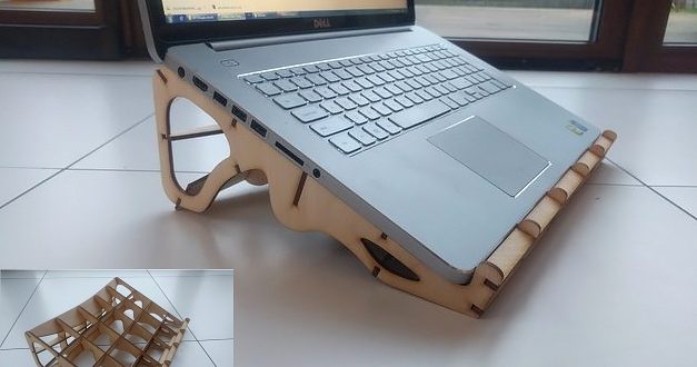 FREE Laptop Stand vector to laser cut cdr dxf files