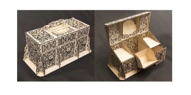 box ornament to laser cut file islamic decorated