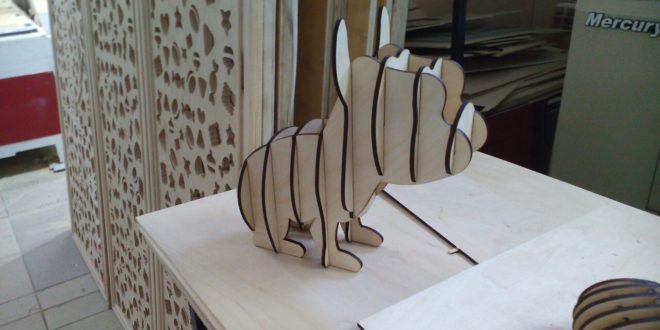 Bulldog 3mm or 4mm animal vectors mdf laser plan