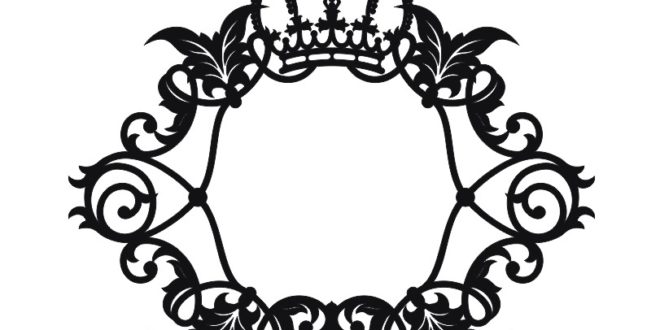 Monogram Frame / Floral Frame with Crown