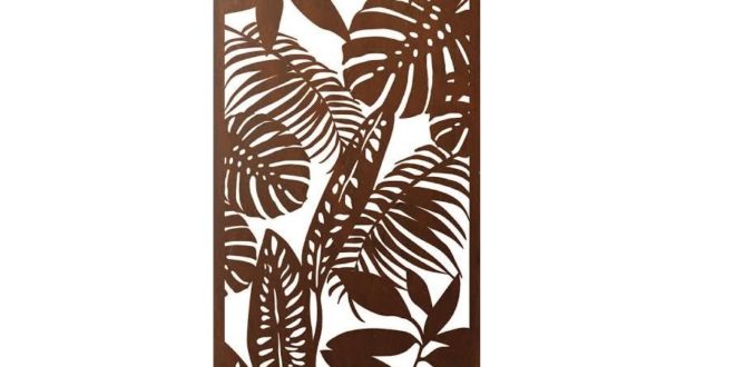 Panel floral ornament screen wall separator