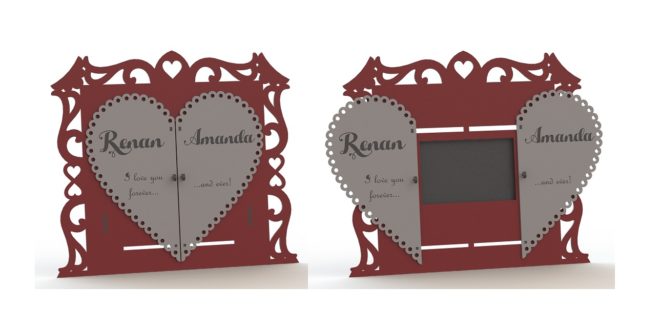 Heart picture frame