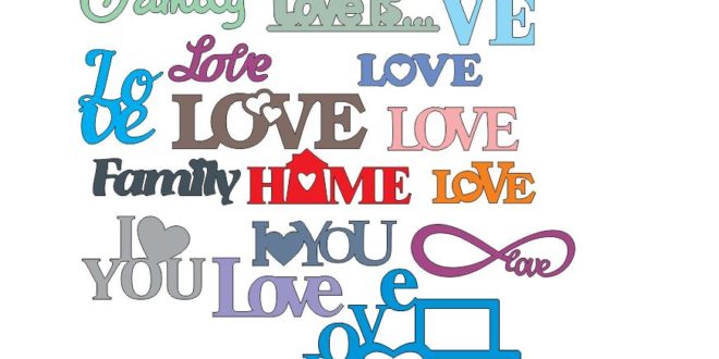 Love home i love you family vectors