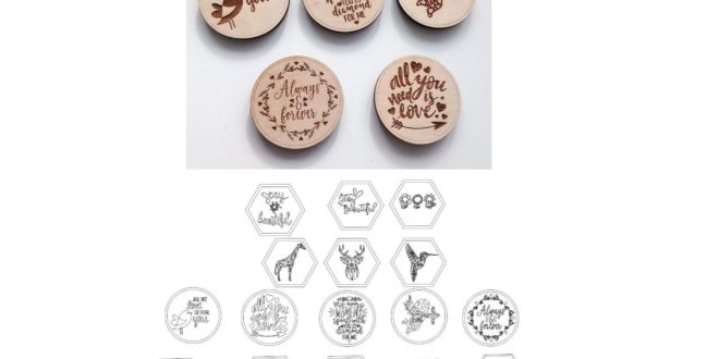 Platelet Engraving Vectors Magnets cdr dxf