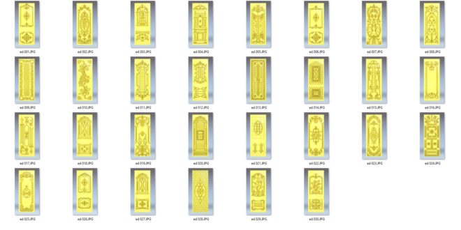 Pack 30 Relief Door to ArtCAM .RLF Files to CNC Router