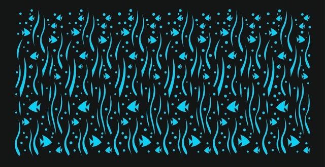 FREE Screen panel fish dxf file vector
