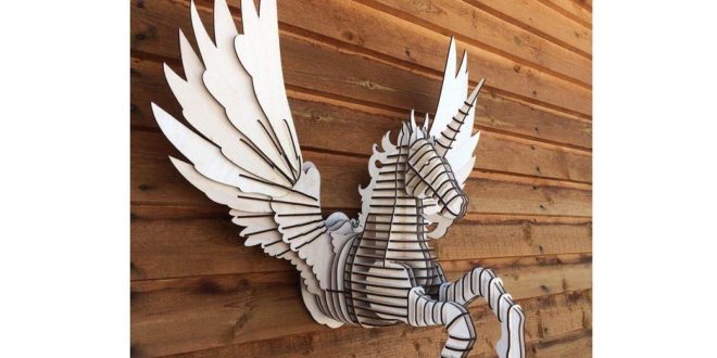 DXF CDR Laser File Pegasus greek mythology winged horse symbol of immortality