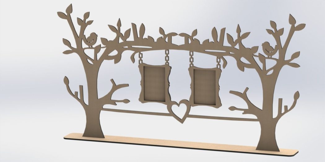 Picture frame tree photo 6mm or 3mm DXF DOWNLOADS Files for Laser
