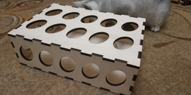 FREE Toy for cat box 6mm cdr dxf vectors