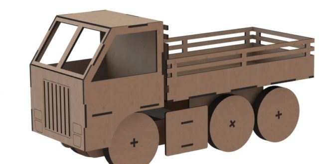 Truck toy cdr dxf files to make wood woodworking plywood mdf