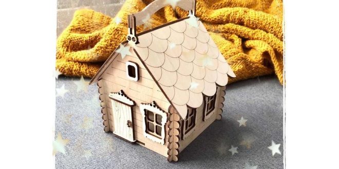 Free House with Handle Candy Box Basket CDR File