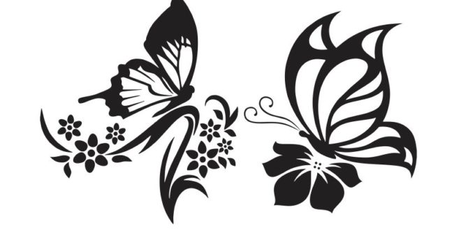 Free butterfly vector 2d cdr dxf