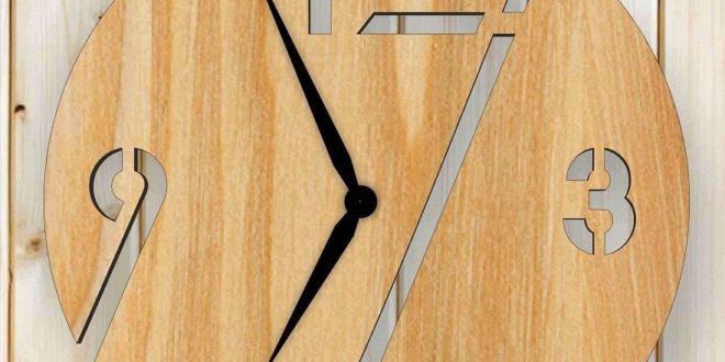 Free simple wall clock dxf file laser cnc router cut