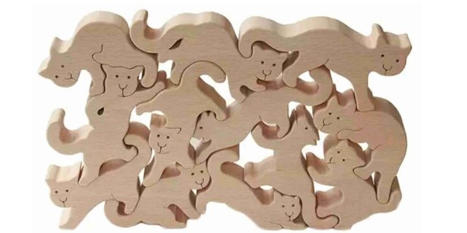Cats Puzzle Toy laser cut file dxf