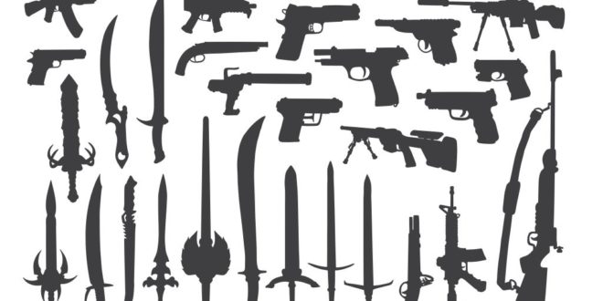 Free Cdr Design Art Silhouette Gun Stencil Weapon