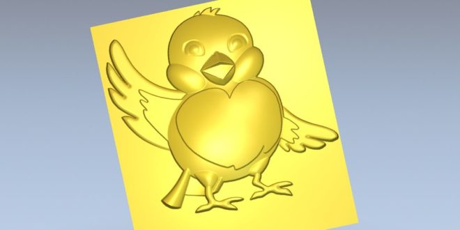 Chick Relief 3d stl file 1193