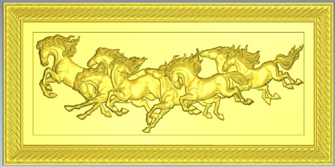 Horses 3D File STL Frame 1203