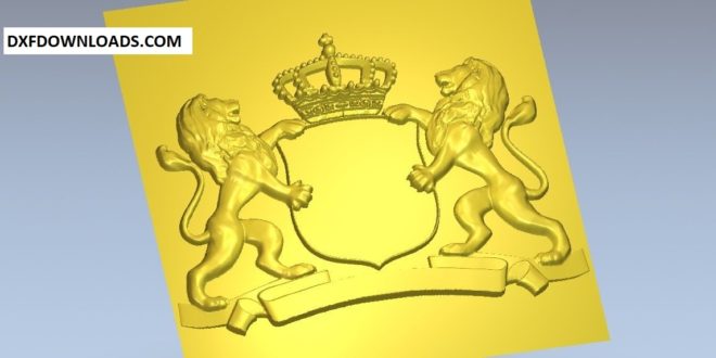 Free Emblem Lion 3D STL 1205