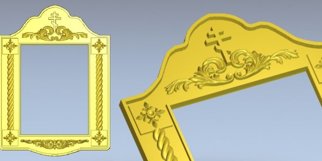 Free Religious Frame 3D Stl 1208