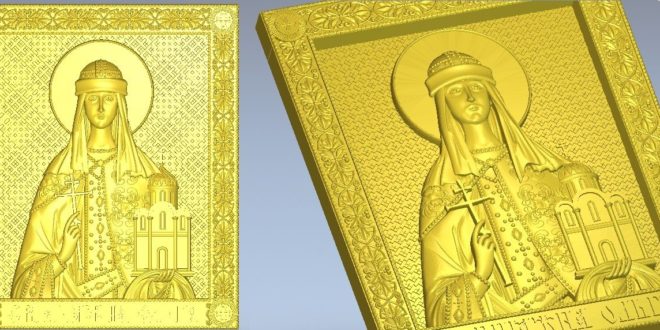 Relief Religious 3D Stl Saint 1225