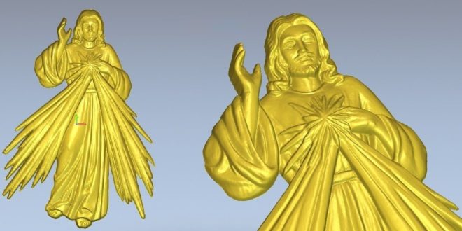 Free Jesus Religious STL File Relief 1289 (Low resolution)