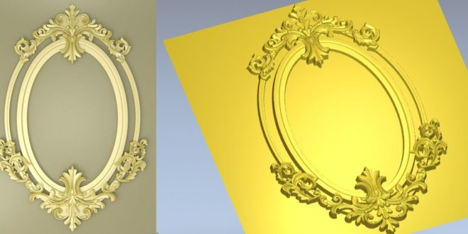 3D Frame Model Relief 1293