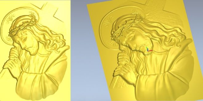 3D Model Jesus Carrying Cross STL 1301