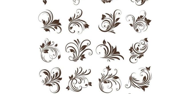 Free Floral Decals Vetor CDR