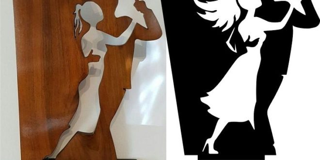 Free Dancers figurine cnc cut cdr dxf file