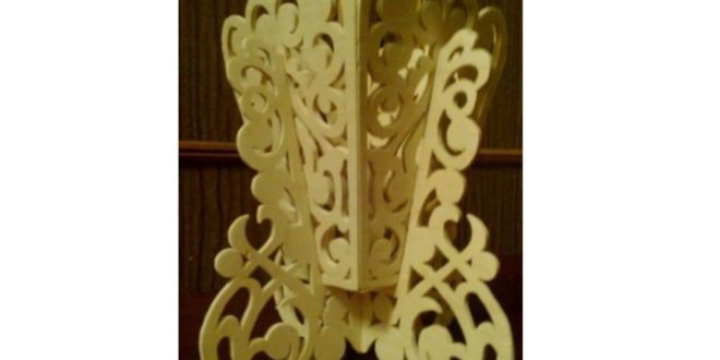 Free DXF Laser Cut Flower Vase Decor