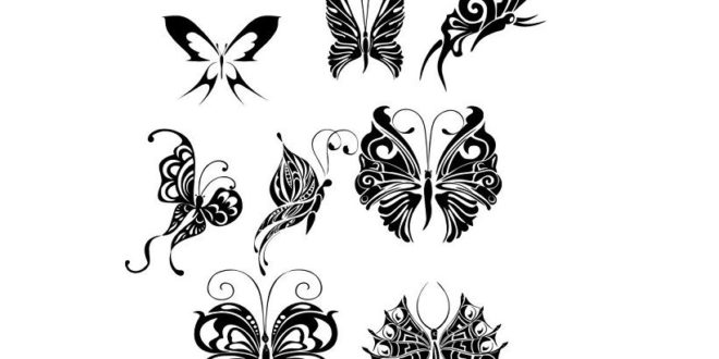 Free Vector Butterfly Style Tattoo CDR