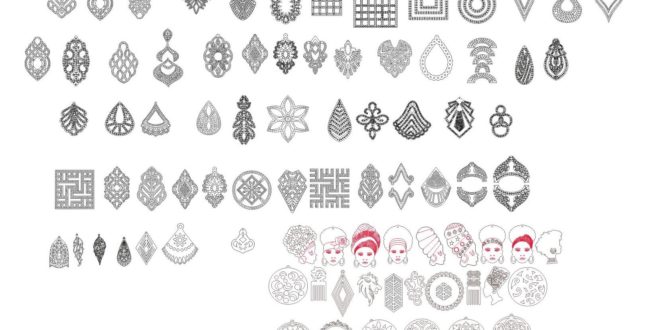 Laser Cut Collection Pack of 50+ jewels CDR Vector