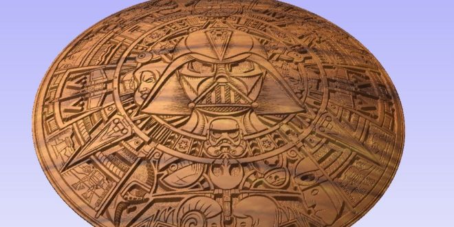 Mandala Star Wars Dxf Cnc Carving Engraving