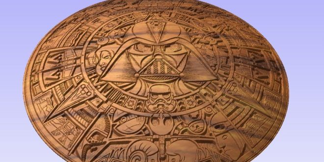 Download Mandala Star Wars Dxf Cnc Carving Engraving - DXF ...