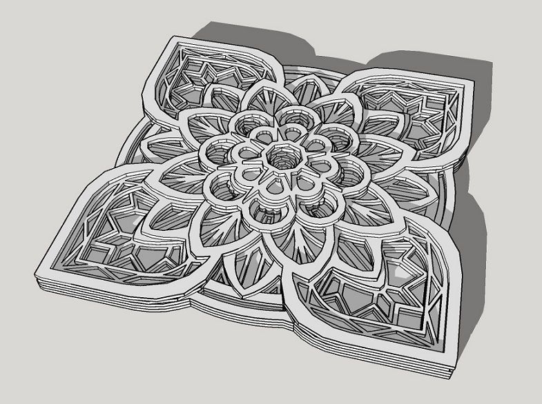 Download Multilayer Mandala CDR Laser cut Template - DXF DOWNLOADS ...