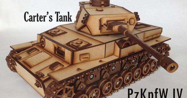 Dxf Panzer war tank 3mm laser cut vector