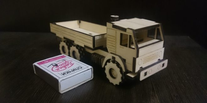 Laser Cut Bucket Truck wood 3mm or scale