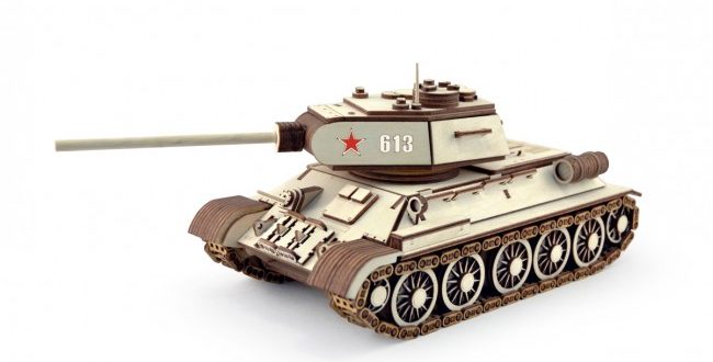 Tank_T-34 3mm Laser Cut with instructions in pdf