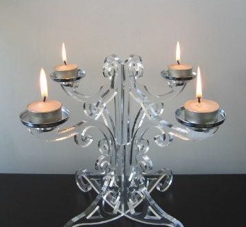 Free Candle holder dxf cnc cut