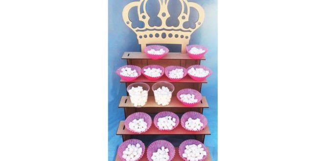 FREE Design Cnc Cut Vector CupCake Stand Crown