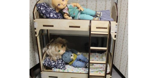 FREE Laser Cut Template Doll House Cradle