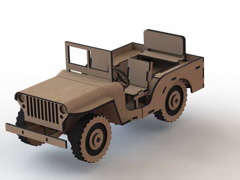  Off-road convertible jeep car puzzle laser cut DXF – DXF DOWNLOADS – Archivos para corte por láser y enrutador CNC ArtCAM DXF Vectric Aspire VCarve MDF Artesanía Carpintería