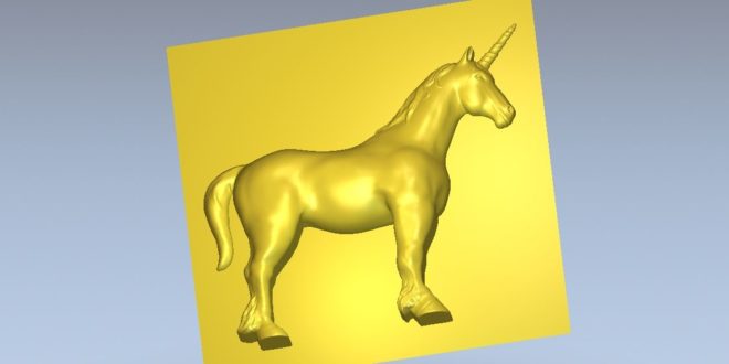 Unicorn 3D Cnc Model STL 1324