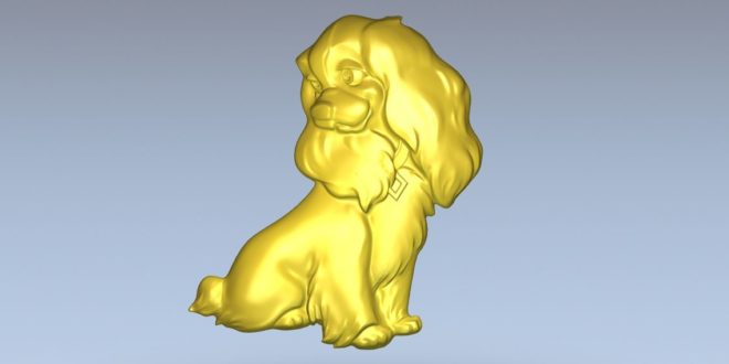 Cnc Relief Lady Dog Disney Cnc File 1348